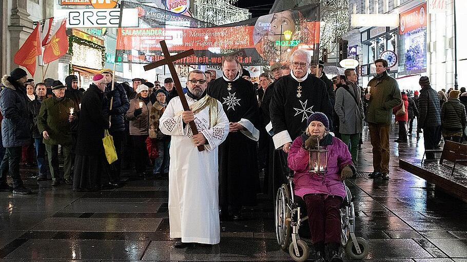 Demonstration für verfolgte Christen in Wien