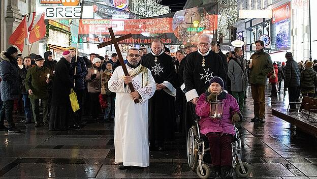 Demonstration für verfolgte Christen in Wien