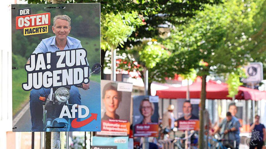 Wahlplakate in Sömmerda, 24.08.2024