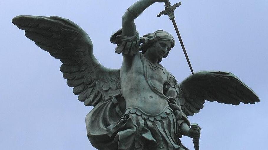 Das Schwert des Erzengels Michael, auf der Engelsburg in Rom