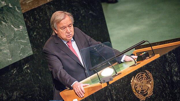 UN-Generalsekretär Guterres spricht bei der UN-Vollversammlung