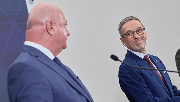 Werden die beiden doch noch ziemlich beste Freunde? Christian Stocker und Herbert Kickl