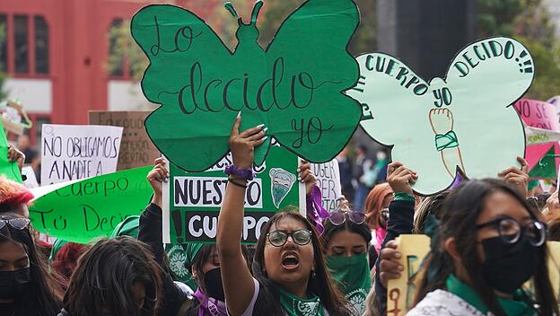 Abtreibungsbefürworter demonstrieren in Mexiko