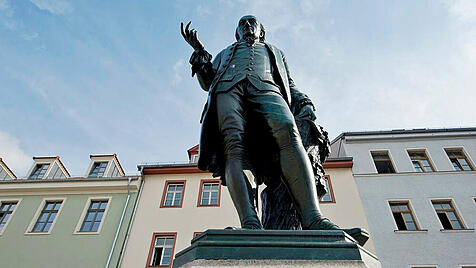 Standbild Wielands in Weimar
