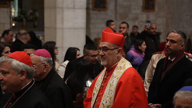 Der Lateinische Patriarch von Jerusalem, Kardinal Pierbattista Pizzaballa