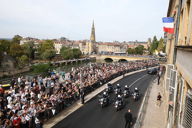 Papst Leos Route durch Metz