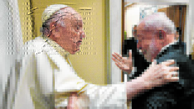 Papst Franziskus und der brasilianische Präsident Luiz Inacio Lula da Silva