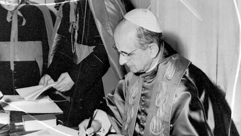 Paul VI. Unterschrift