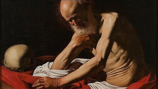"Heiliger Hieronymus, meditierend",  Caravaggio,1605/6