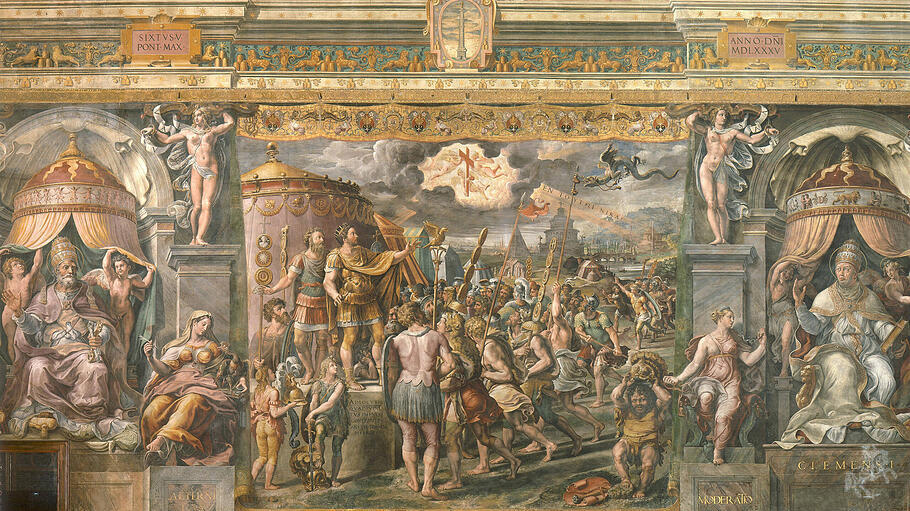 Kaiser Konstantins, Schlacht bei Milvischen Brücke