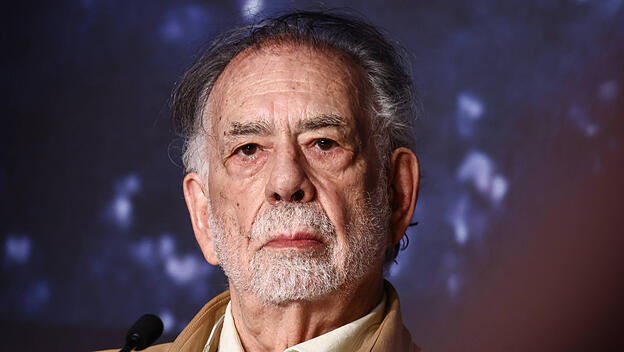 Francis Ford Coppola bei der Pressekonferenz zu seinem neuen Spielfilm Megalopolis in Cannes.