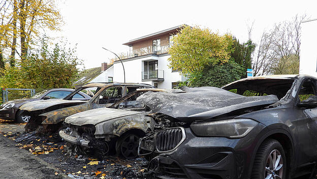 Verbrannte Autos
