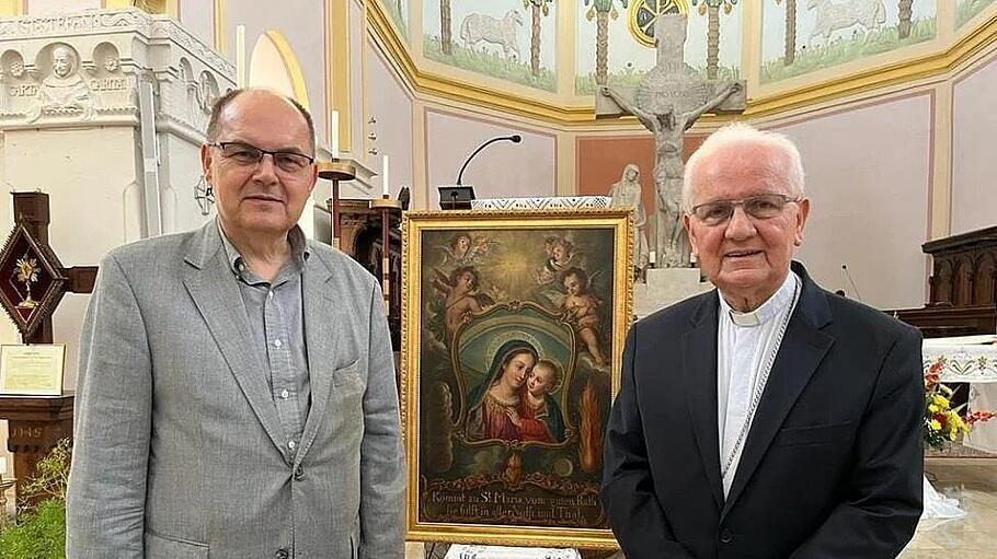Christian Schmidt mit Bischof Franjo Komarica