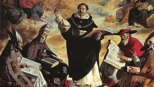 Francisco de Zurbaráns "Die Apotheose des heiligen Thomas von  Aquin" (1631)