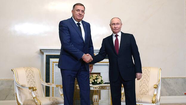 Milorad Dodik und Wladimir Putin