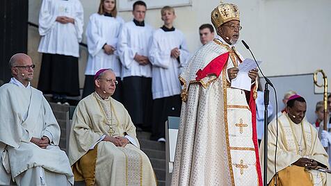 Kardinal Souraphiel während seiner Deutschland-Reise