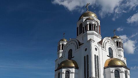 Jekaterinburg Kathedrale auf dem Blut
