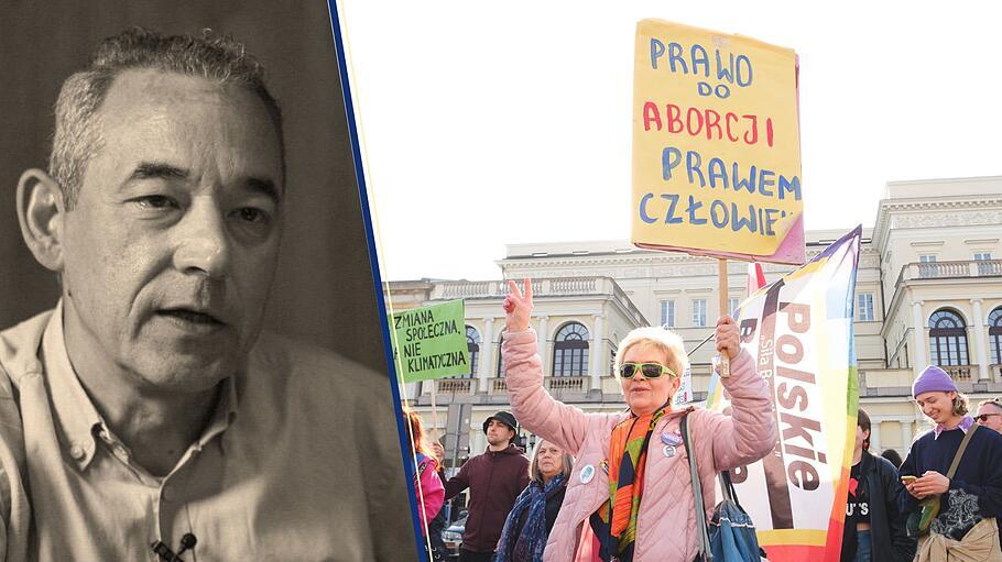 Bioethikkorrespondent Stefan Rehder. Demonstration in Polen