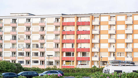Gebäude mit Ferienwohnungen in Westerland