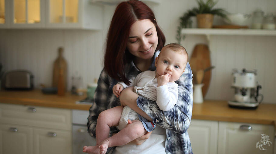 Mutter mit Baby