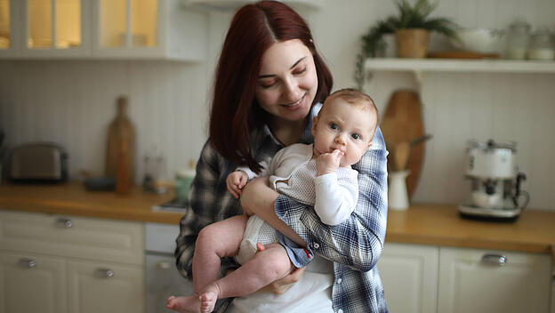Mutter mit Baby