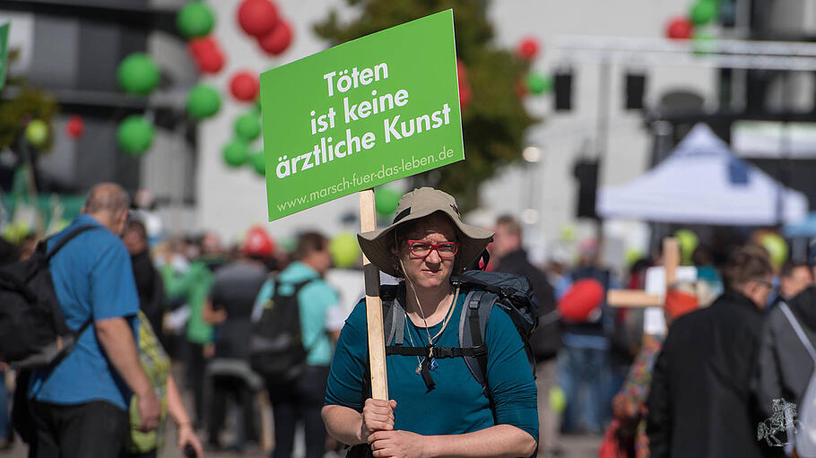 Demonstration von Abtreibungsgegnern beim Marsch für das Leben
