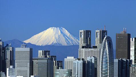 Mount Fuji, Skyline von Tokio
