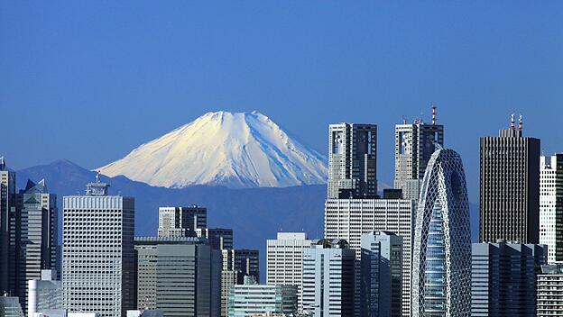 Mount Fuji, Skyline von Tokio