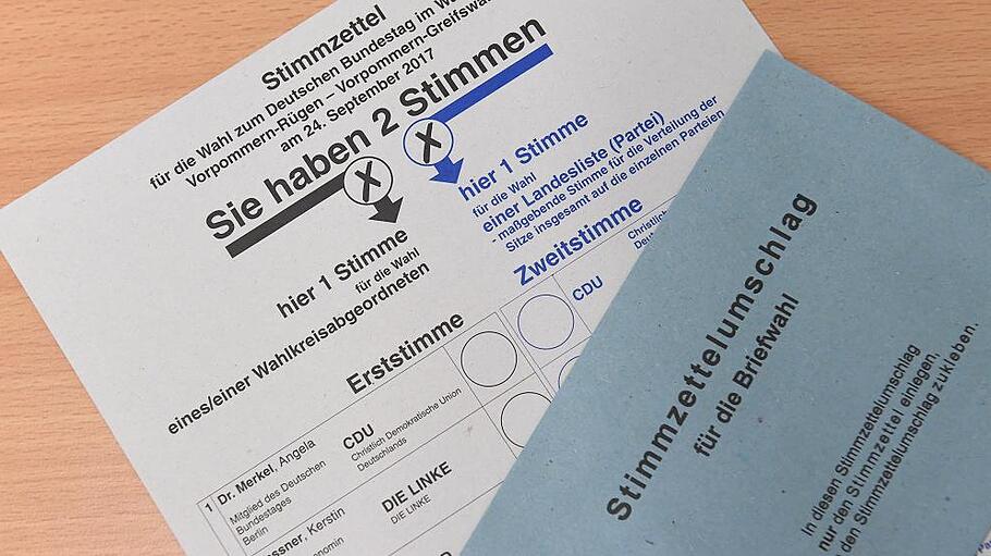 Stimmzettel - Bundestagswahl 2017