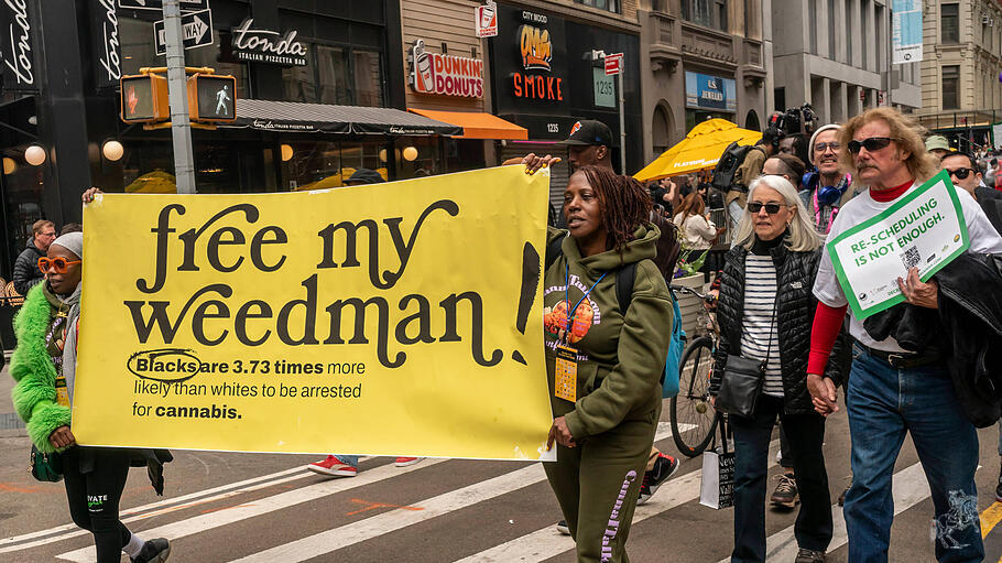 Der jährlich "Marsch für Marihuana" in New York City