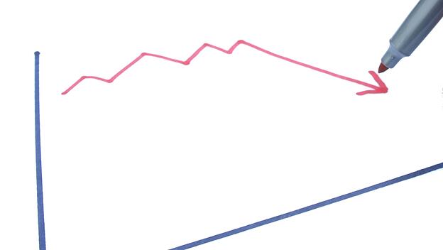 Graph Abwärtstrend