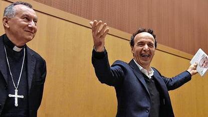 KardinalstaatssekretÃ¤r Pietro Parolin  nimmt  den schillernden Auftritt Roberto Benignis zur Kenntnis