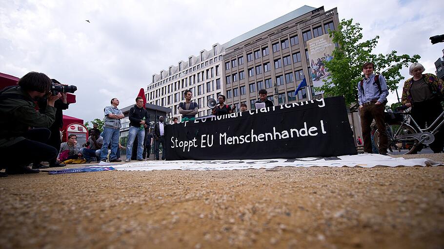 Demonstration gegen Menschenhandel