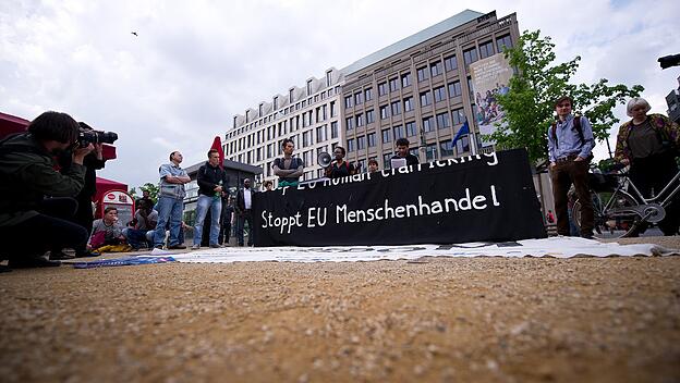 Demonstration gegen Menschenhandel