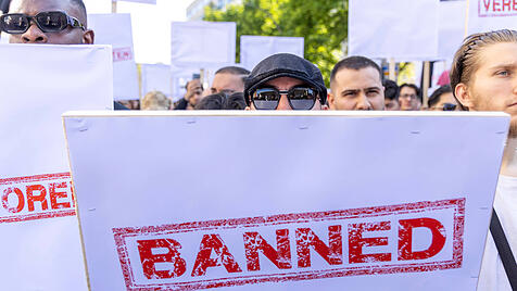 Demonstration der Gruppe Muslim Interaktiv in Hamburg