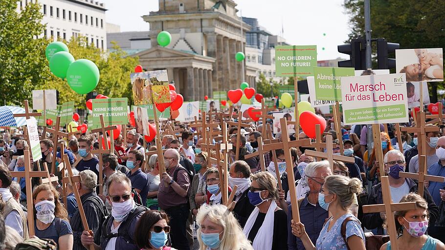 Demonstration "Marsch für das Leben" in Berlin gegen Abtreibungen