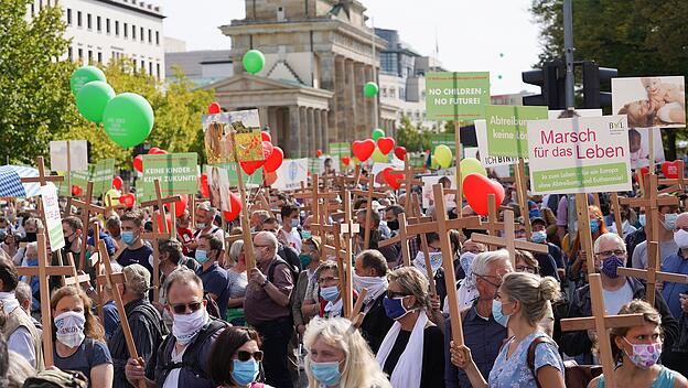 Demonstration "Marsch für das Leben" in Berlin gegen Abtreibungen
