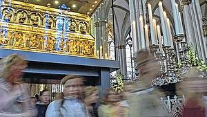 Schrein mit den Gebeinen der Heiligen Drei Könige im Kölner Dom