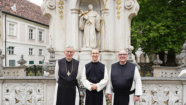 Abt Maximilian Heim, Frater Christoph Seemann, Prior Simeon Wester