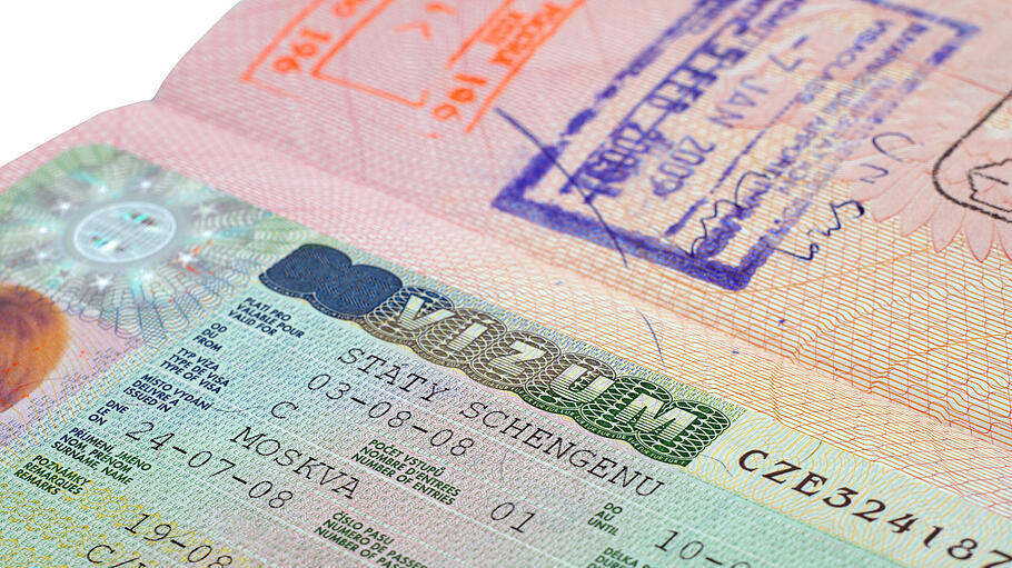 Russischer Pass mit Schengen-Visum