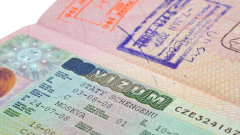 Russischer Pass mit Schengen-Visum