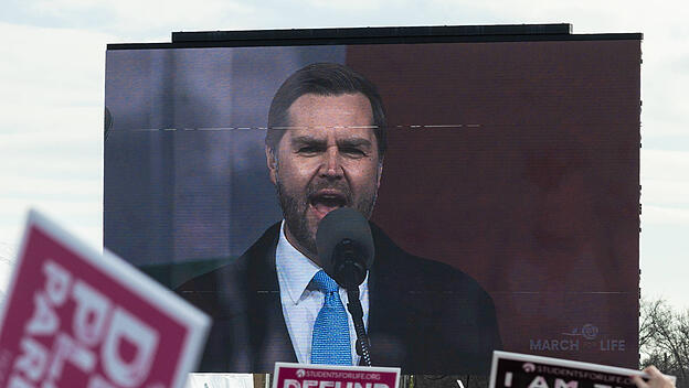 US-Vizepräsident J.D. Vance auf Großleinwand beim „March for Life“