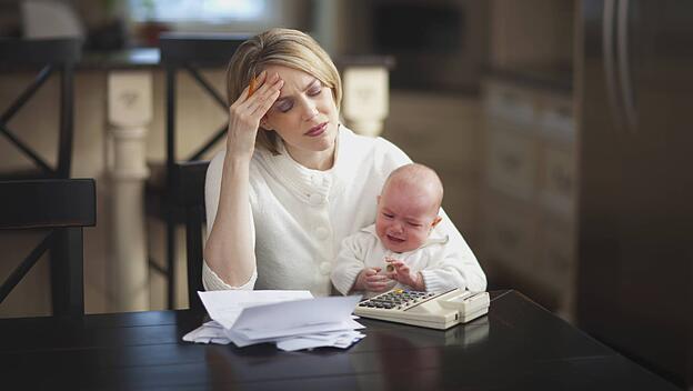 Eine Mutter mit Kind