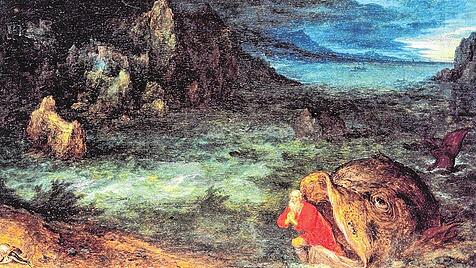 Jona und der Walfisch, Gemälde von Pieter Bruegel d. Ae