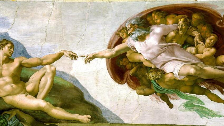 &bdquo;Die Erschaffung Adams&ldquo; von Michelangelo