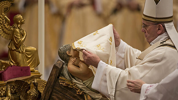 Christmette am Heiligabend mit Papst Franziskus