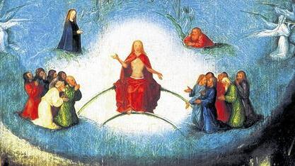 Die Mitteltafel des Triptychons &bdquo;Das Jüngste Gericht&ldquo; von Hieronymus Bosch (1485 bis 1505)