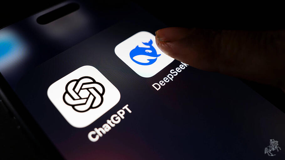 Photo Illustration of Newly Launched Chinese AI App DeepSee