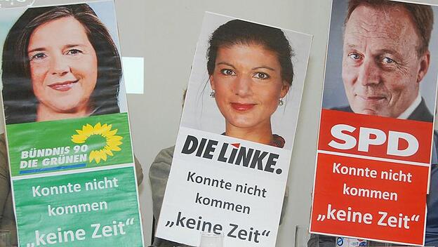 Keine Vertreter der SPD, Bündnis 90/Die Grünen und Linken bei Podiumsdiskussion