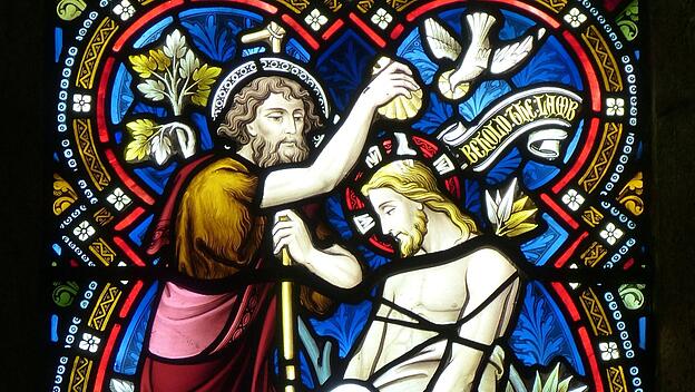 Taufe Jesu, Kirchenfenster